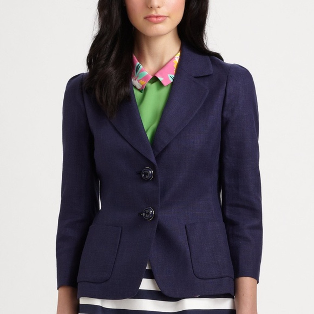 Kate Spade Alix Blazer in French Navy Size 12